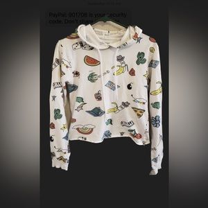 On Fire Country Western Silly Shirt Hoodie 100% Cotton Women's Juniors Sz M